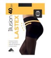 MEWE WOMENS LASTEX HOSERY DAILY 40DEN - BLACK/ CARAMEL