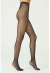 ELAASTIC TOP TO TOE NET HOSERY/ BLACK- CARAMEL