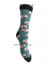PRESTIGE WOMENS SOCKS- PETROL WITH AMBULANCE DESIGN