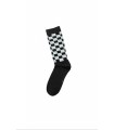 MEWE MENS COTTON BAMBOO/ BLACK WITH SQUARES