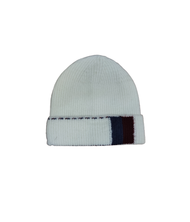 WOMENS BEANNIE HATS / BLACK - GREY- WHITE