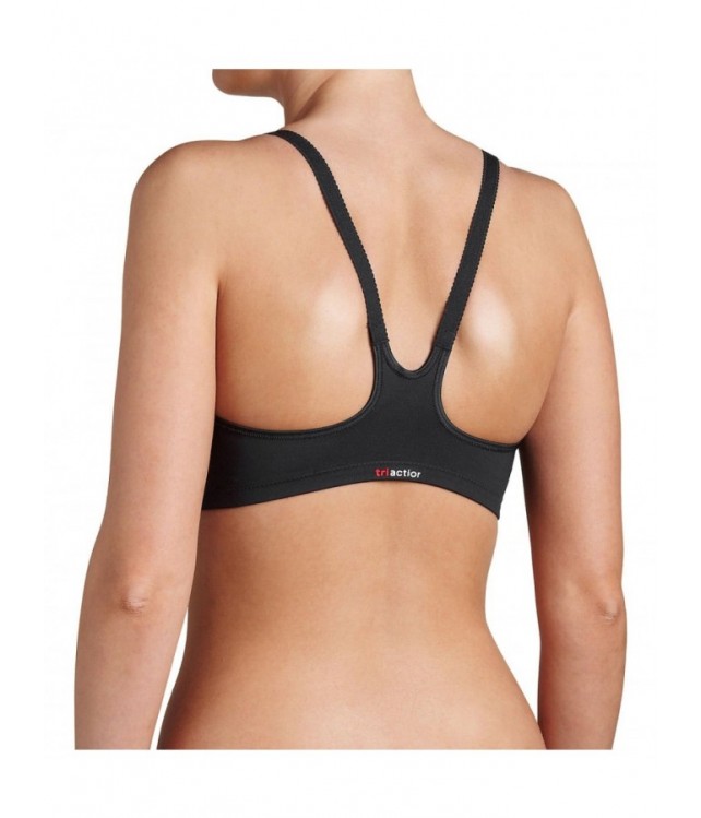 TRIUMPH TRIACTION FITNESS F ATHLETIC BRA - WHITE/ BLACK
