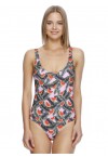 WIGGLESTEPS ONE PIECE SWIMWEAR/ GREEN WITH SLICES OF WATERMELON