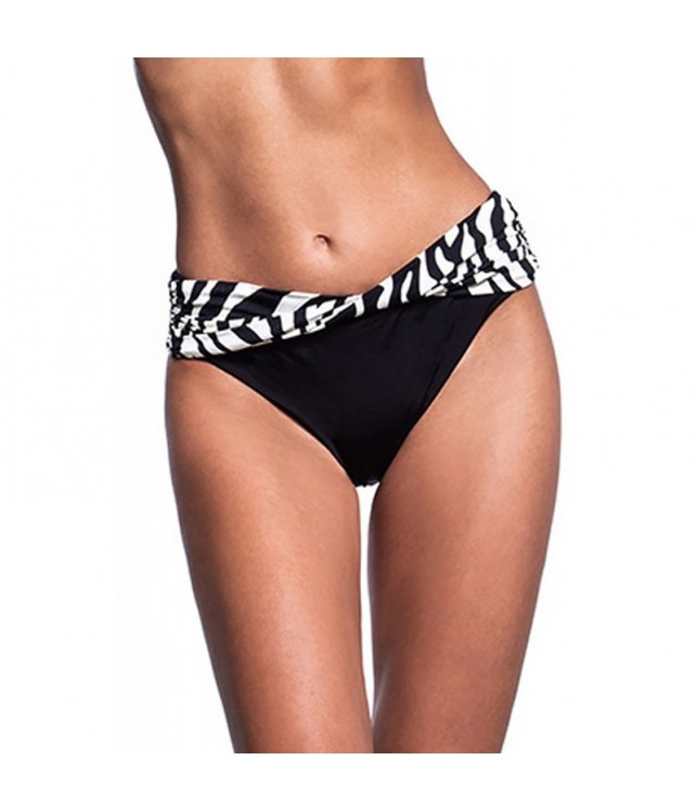 BLUEPOINT "AFRICANISM" ΒΙΚΙΝΙ SLIP BLACK AND ANIMAL PRINT