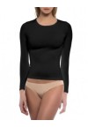 WALK WOMENS LONG SLEEVE SHIRT-BAMBOO- DARK BLUE