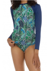EIDON "EMERALD GREEN" SWIMWEAR LONG SLEEVE