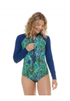 EIDON "EMERALD GREEN" SUNSCREEN SWIMWEAR