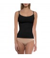 WALK WOMENS UNDERSHIRT w/ SPAGHETTI STRAP- BAMBOO- BLACK