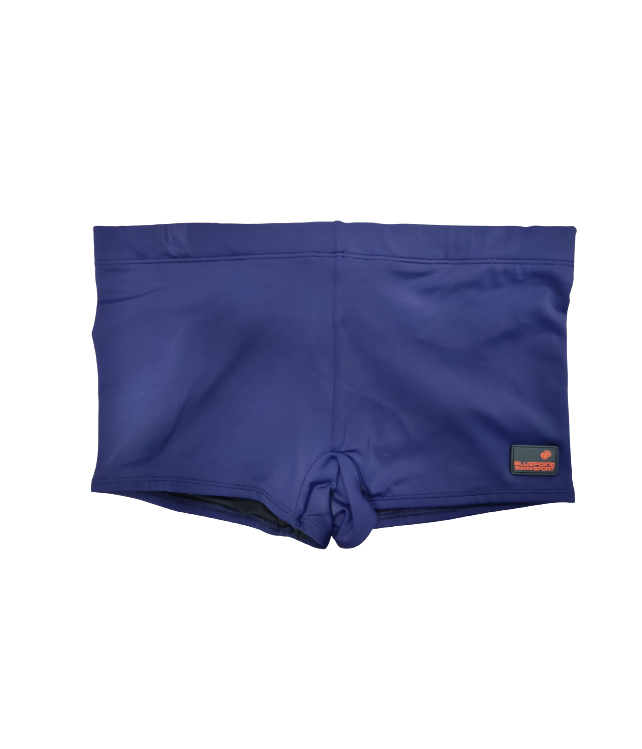 BLUEPOINT MENS FITTED SWIMWEAR SHORTS / DARK BLUE