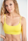 BLU4U "SPLIDS" CROP BIKINI TOP/YELLOW