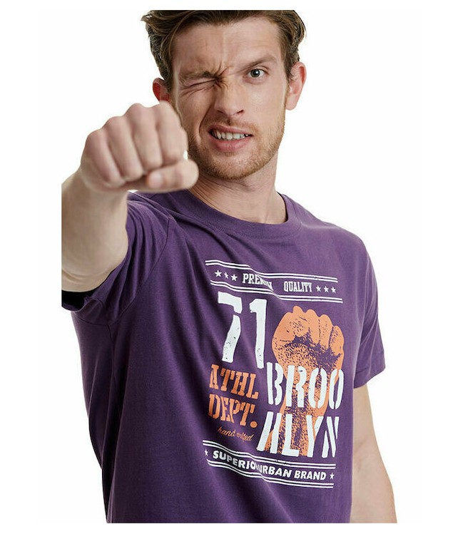 WALK MENS T-SHIRT WITH BROOKLYN DESIGN